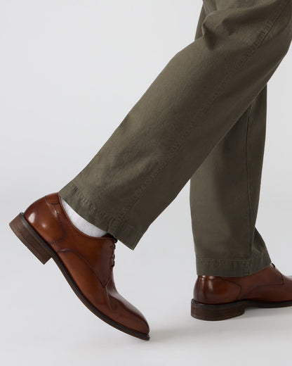 LELAND Tan Leather Lace-Up Men's Dress Shoe Steve Madden TAN LEATHER