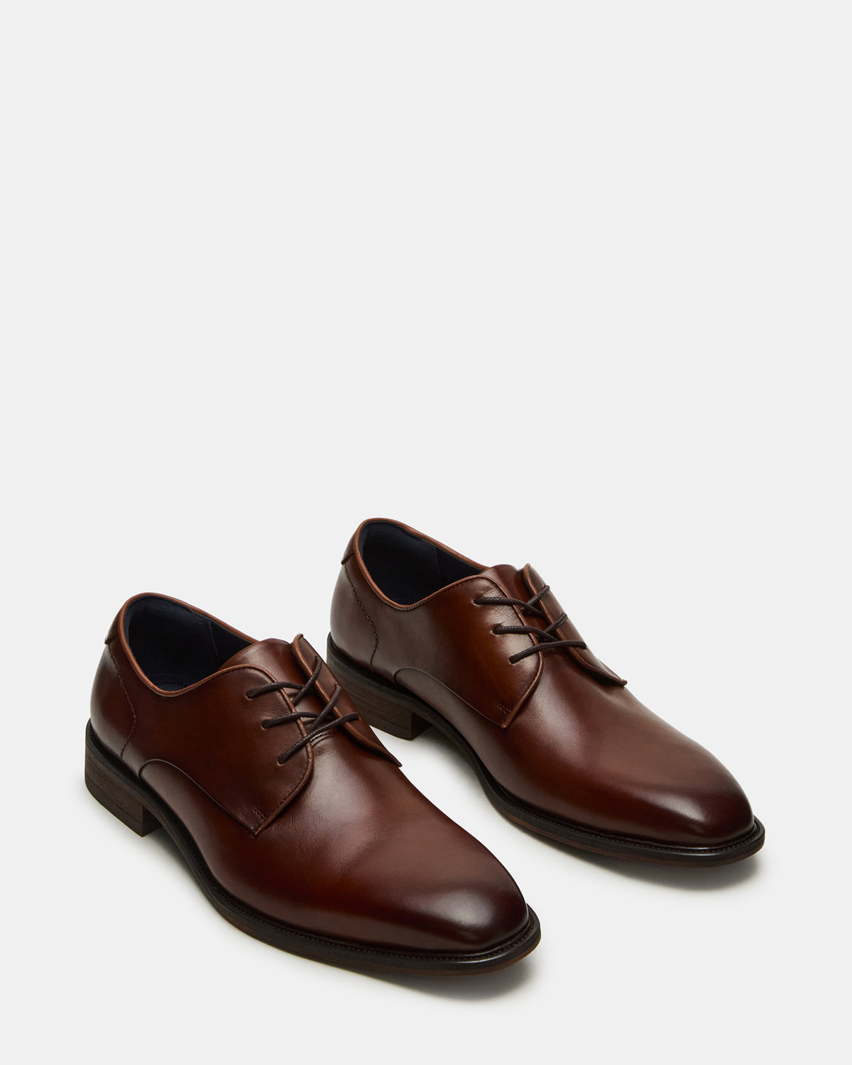 LELAND Tan Leather Lace-Up Men's Dress Shoe Steve Madden TAN LEATHER