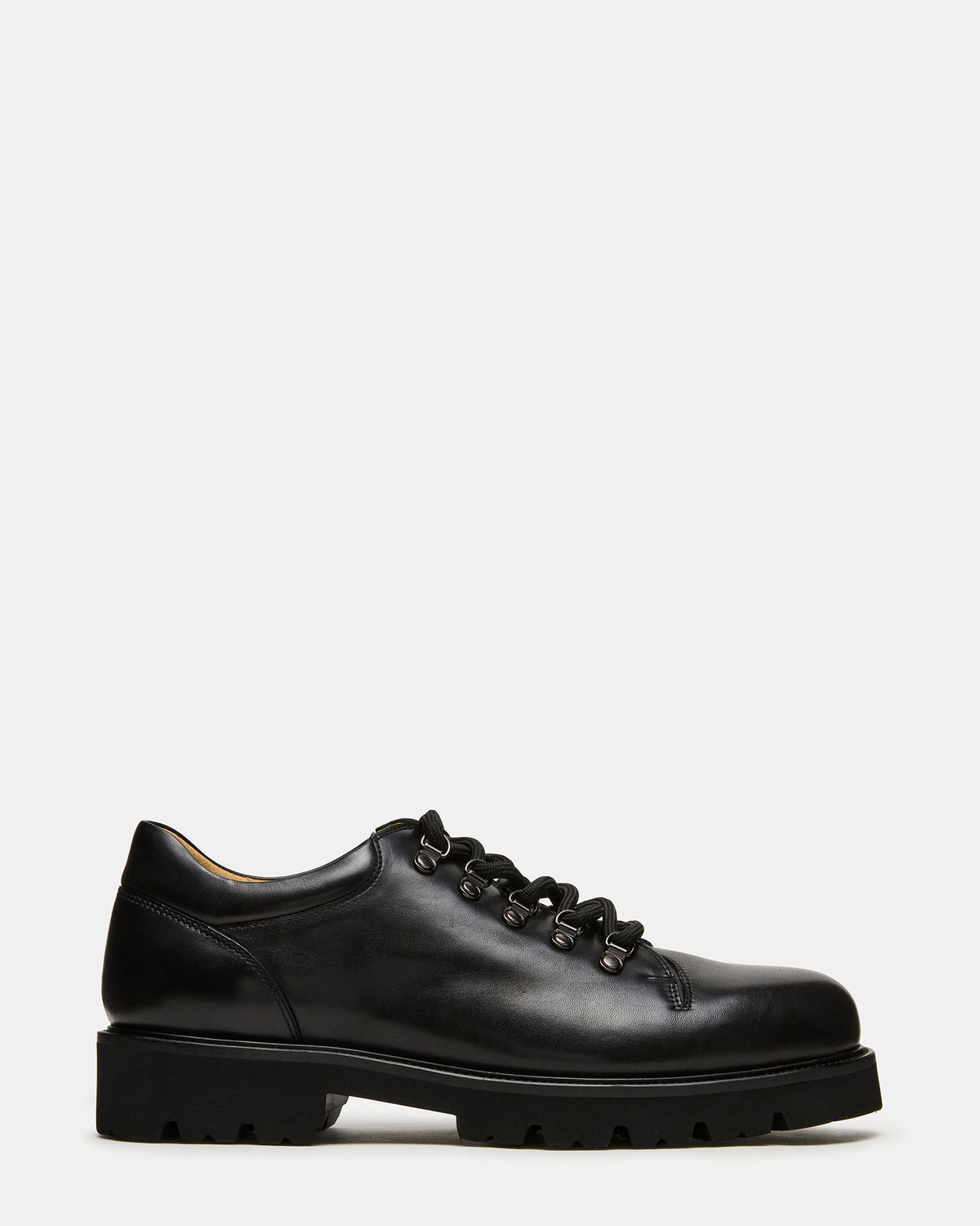 TURBO Black Leather Lace-Up Dress Shoe Steve Madden BLACK LEATHER