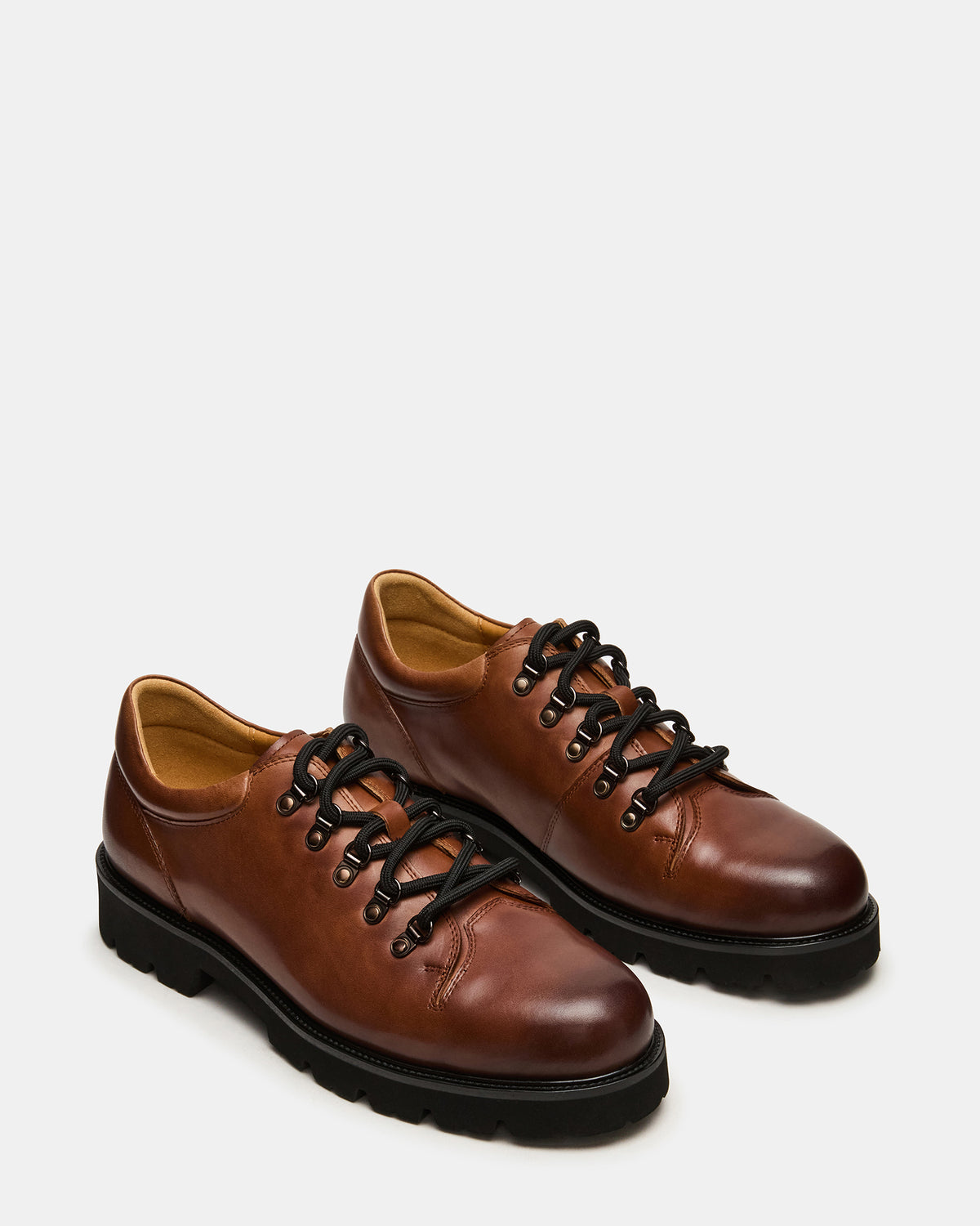 TURBO Dark Tan Lace-Up Dress Shoe Steve Madden DARK TAN