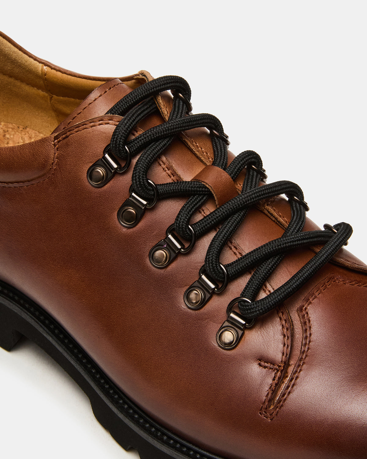 TURBO Dark Tan Lace-Up Dress Shoe Steve Madden DARK TAN