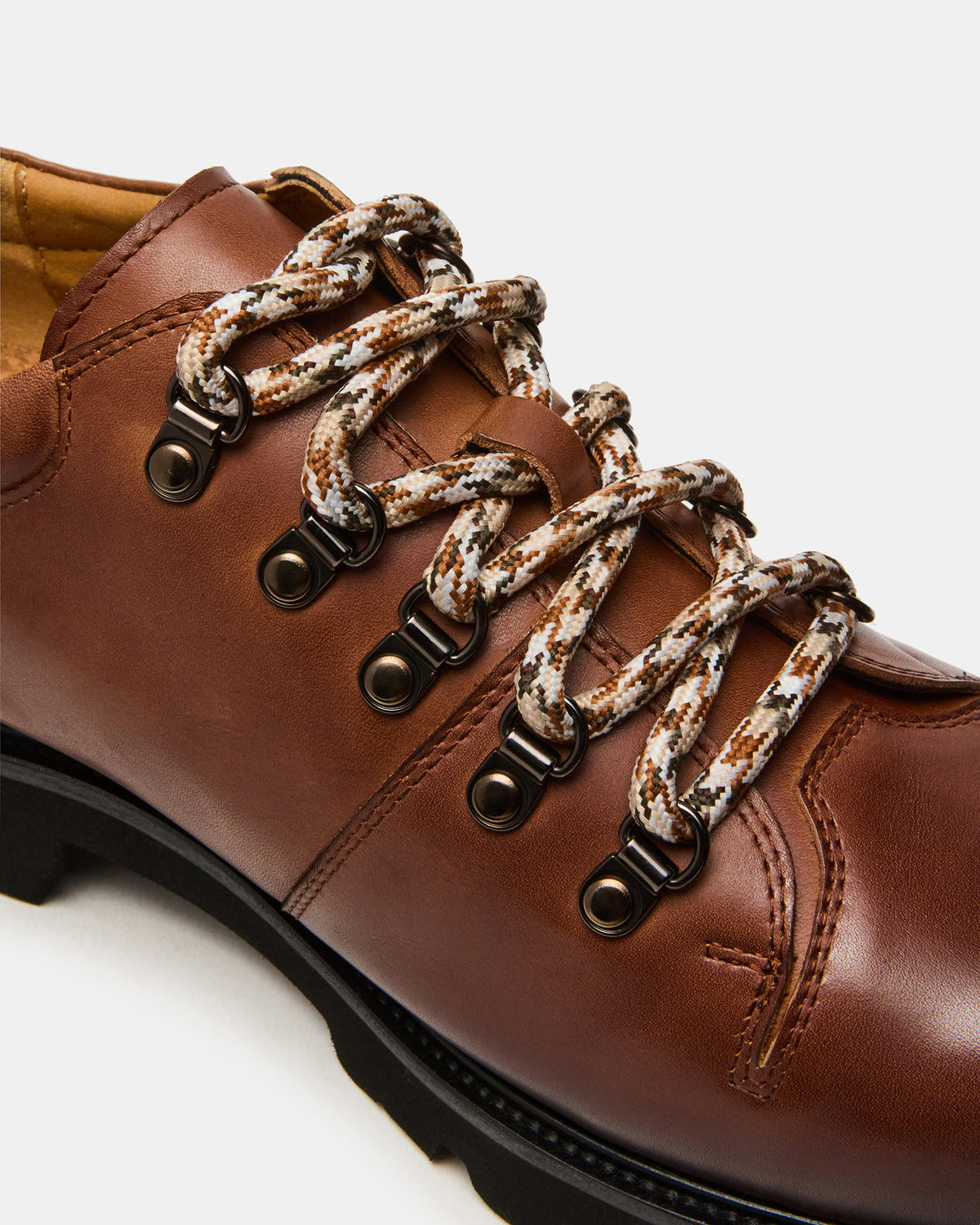 TURBO Dark Tan Lace-Up Dress Shoe Steve Madden DARK TAN