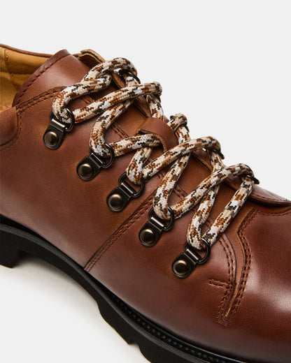 TURBO Dark Tan Lace-Up Dress Shoe Steve Madden DARK TAN