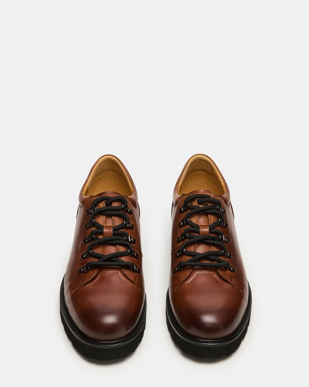 TURBO Dark Tan Lace-Up Dress Shoe Steve Madden DARK TAN