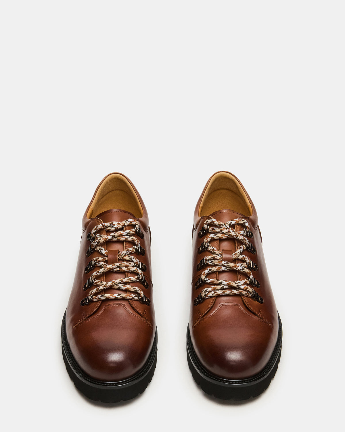 TURBO Dark Tan Lace-Up Dress Shoe Steve Madden DARK TAN