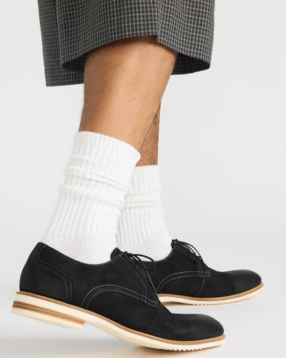 ALVAREZ Black Nubuck Lace-Up Men's Dress Shoe Steve Madden BLACK NUBUCK