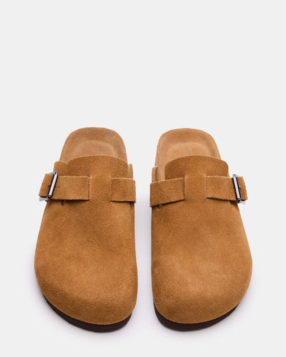 WILDERR Chestnut Suede Slip-On Men's Casual Clog Steve Madden CHESTNUT SUEDE