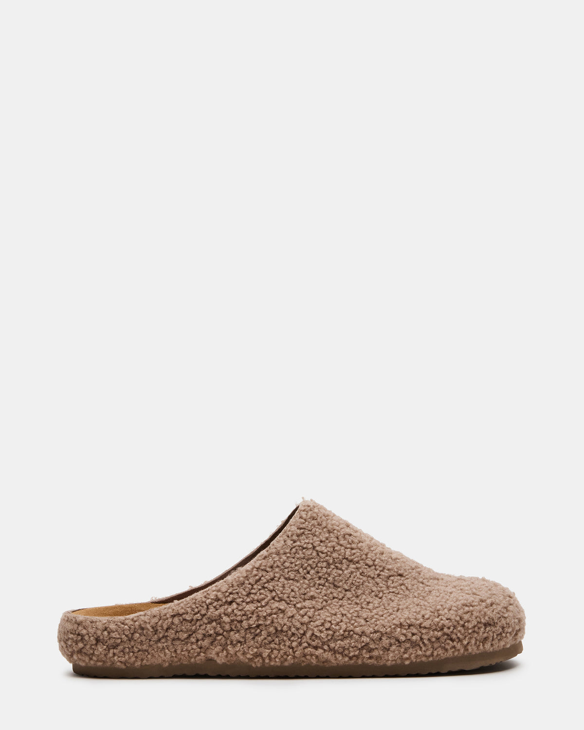 WENDELIN Taupe Faux Shearling Footbed Slip-On Men's Casual Clog Steve Madden TAUPE