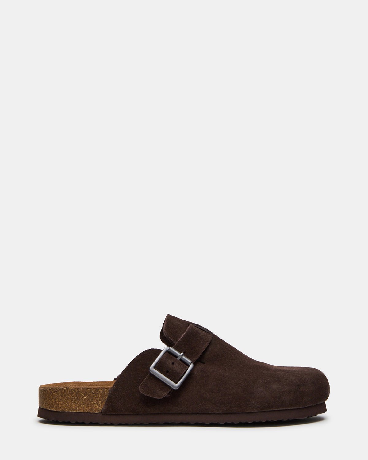 WILDERR Chocolate Brown Suede Slip-On Men's Casual Clog Steve Madden CHOCOLATE BROWN SUEDE
