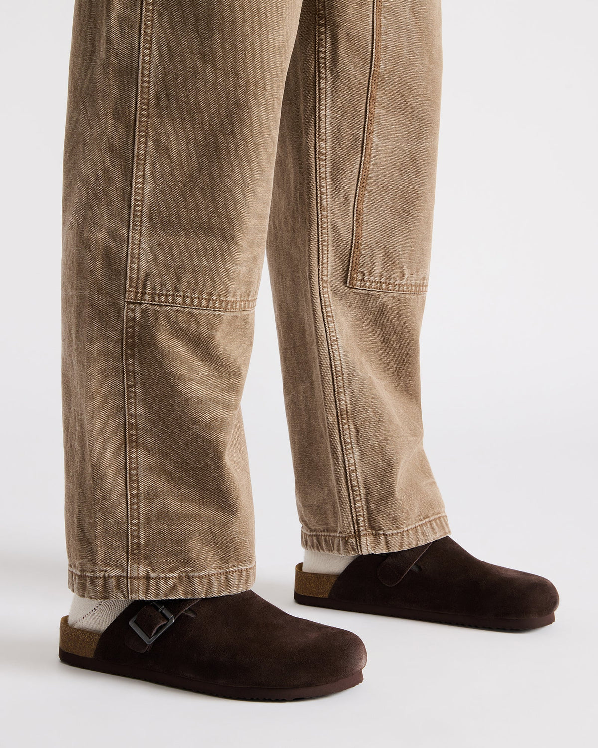 WILDERR Chocolate Brown Suede Slip-On Men's Casual Clog Steve Madden CHOCOLATE BROWN SUEDE