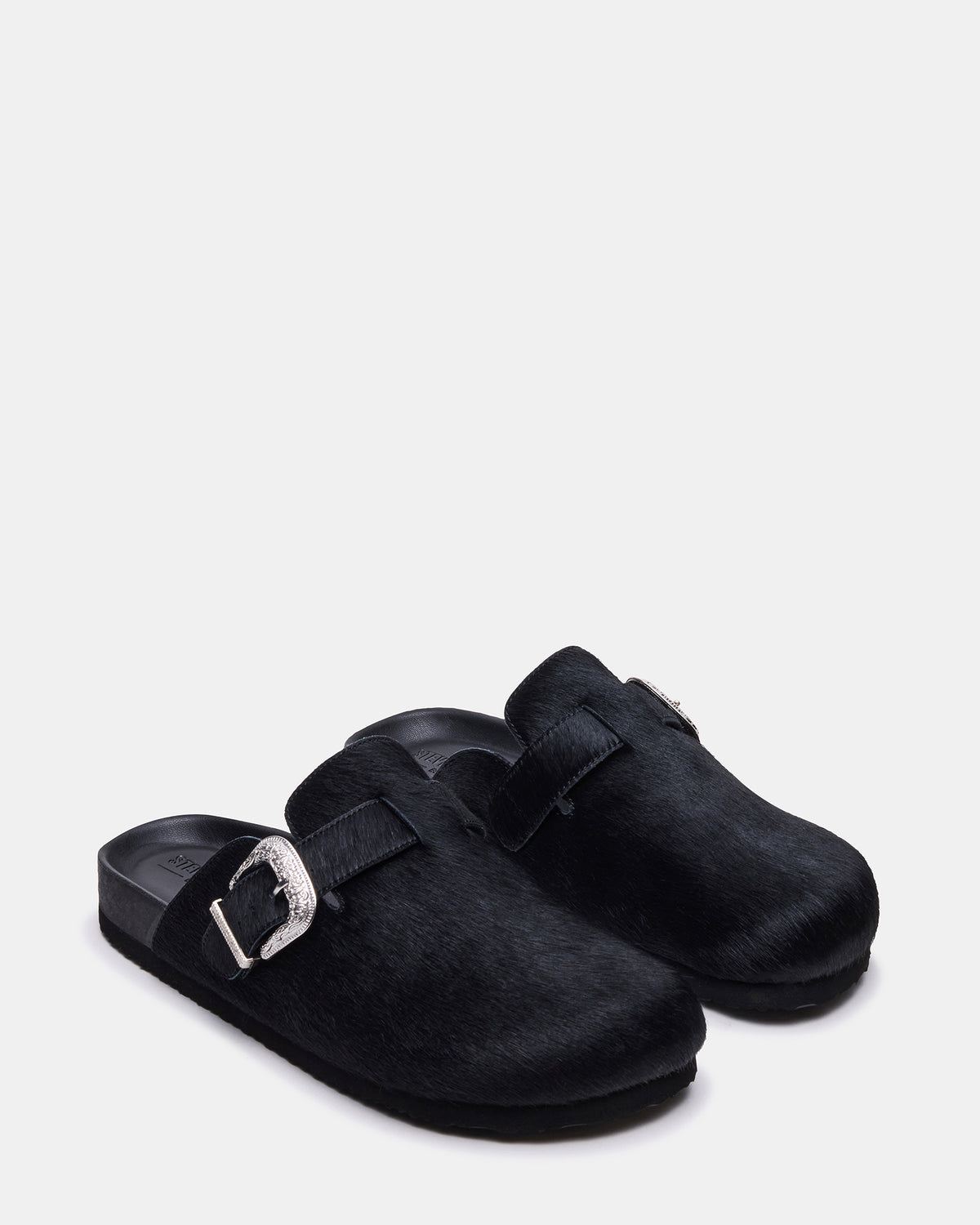 WOOLY Black Slip-On Men's Casual Clog Steve Madden BLACK