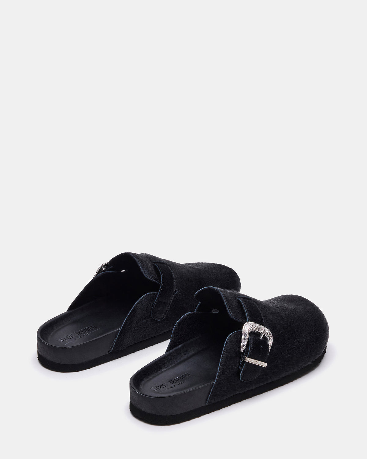 WOOLY Black Slip-On Men's Casual Clog Steve Madden BLACK