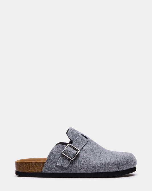 WILDERR Grey Flannel Slip-On Men's Casual Clog Steve Madden GREY FLANNEL