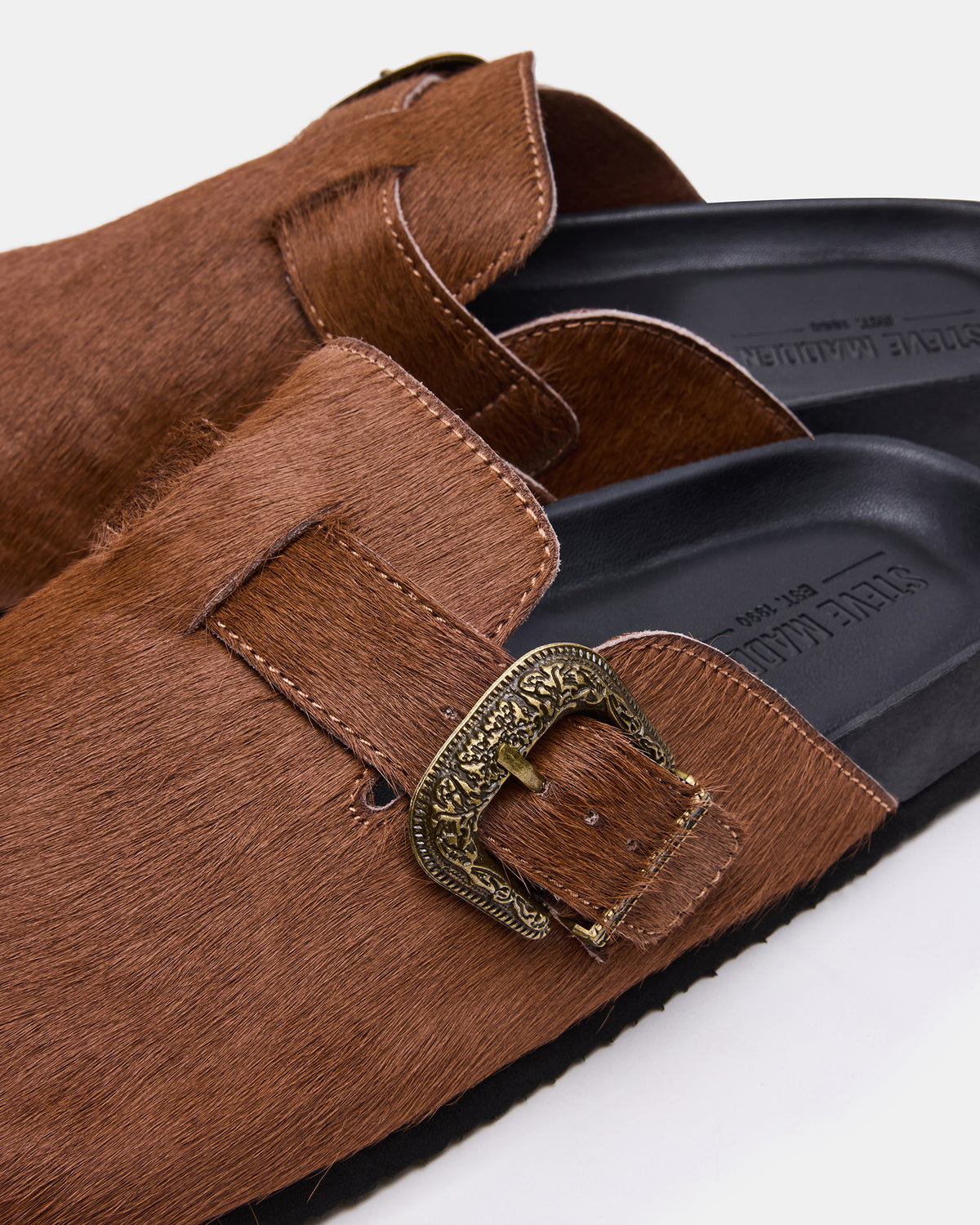 WOOLY Chestnut Slip-On Men's Casual Clog Steve Madden CHESTNUT
