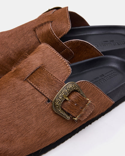 WOOLY Chestnut Slip-On Men's Casual Clog Steve Madden CHESTNUT