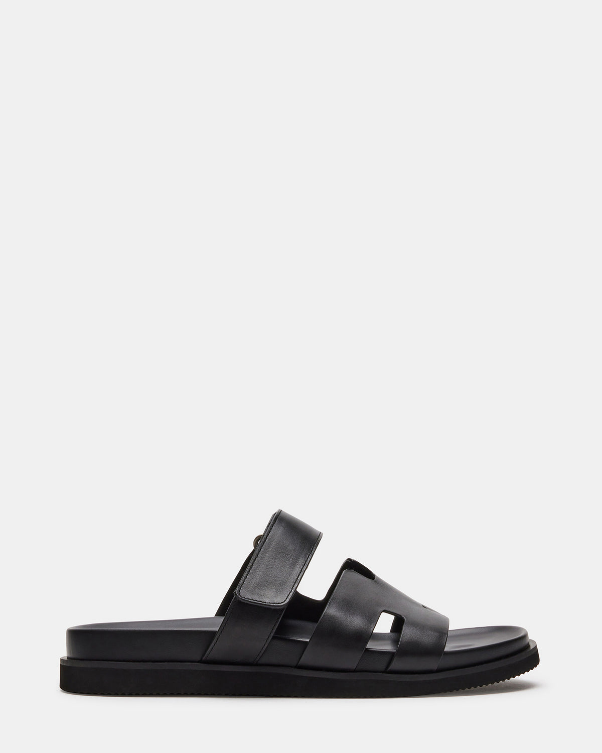 MAIVEN Black Leather Men's Fisherman Sandal Steve Madden BLACK LEATHER