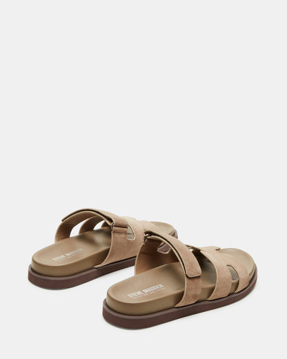 MAIVEN Taupe Suede Men's Fisherman Sandal Steve Madden TAUPE SUEDE