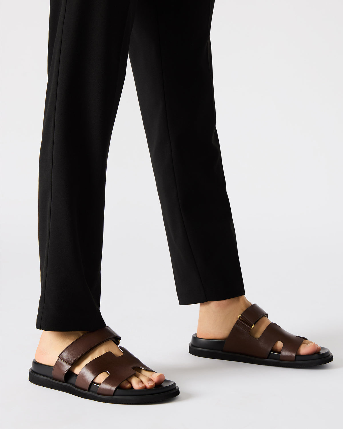MAIVEN Brown Leather Men's Fisherman Sandal Steve Madden BROWN LEATHER