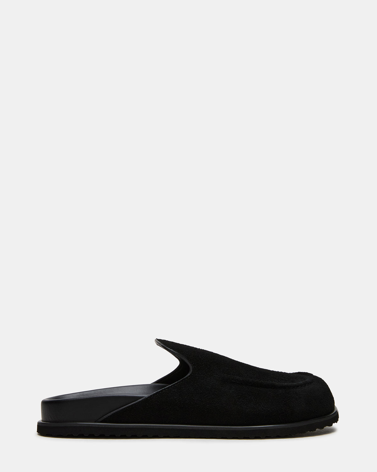 LUCIO Black Suede Slip-On Men's Casual Clog Steve Madden BLACK SUEDE