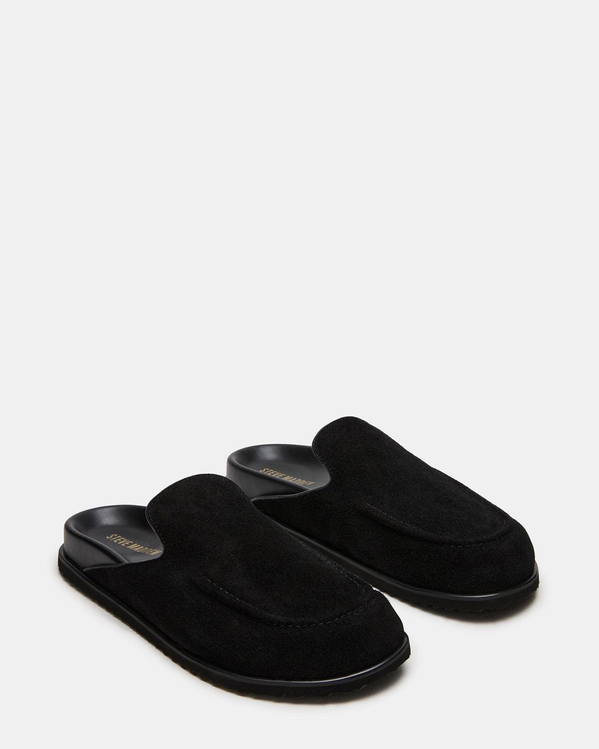 LUCIO Black Suede Slip-On Men's Casual Clog Steve Madden BLACK SUEDE