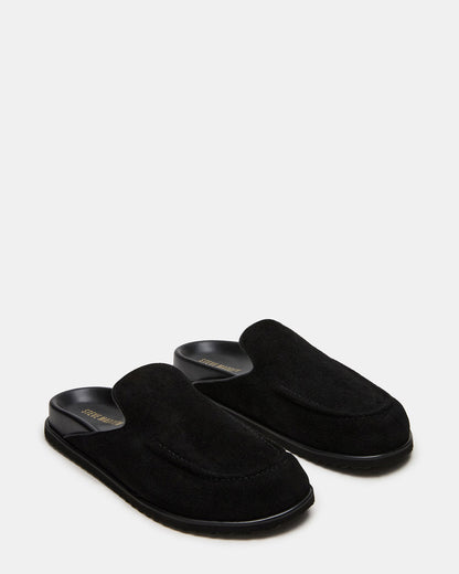 LUCIO Black Suede Slip-On Men's Casual Clog Steve Madden BLACK SUEDE