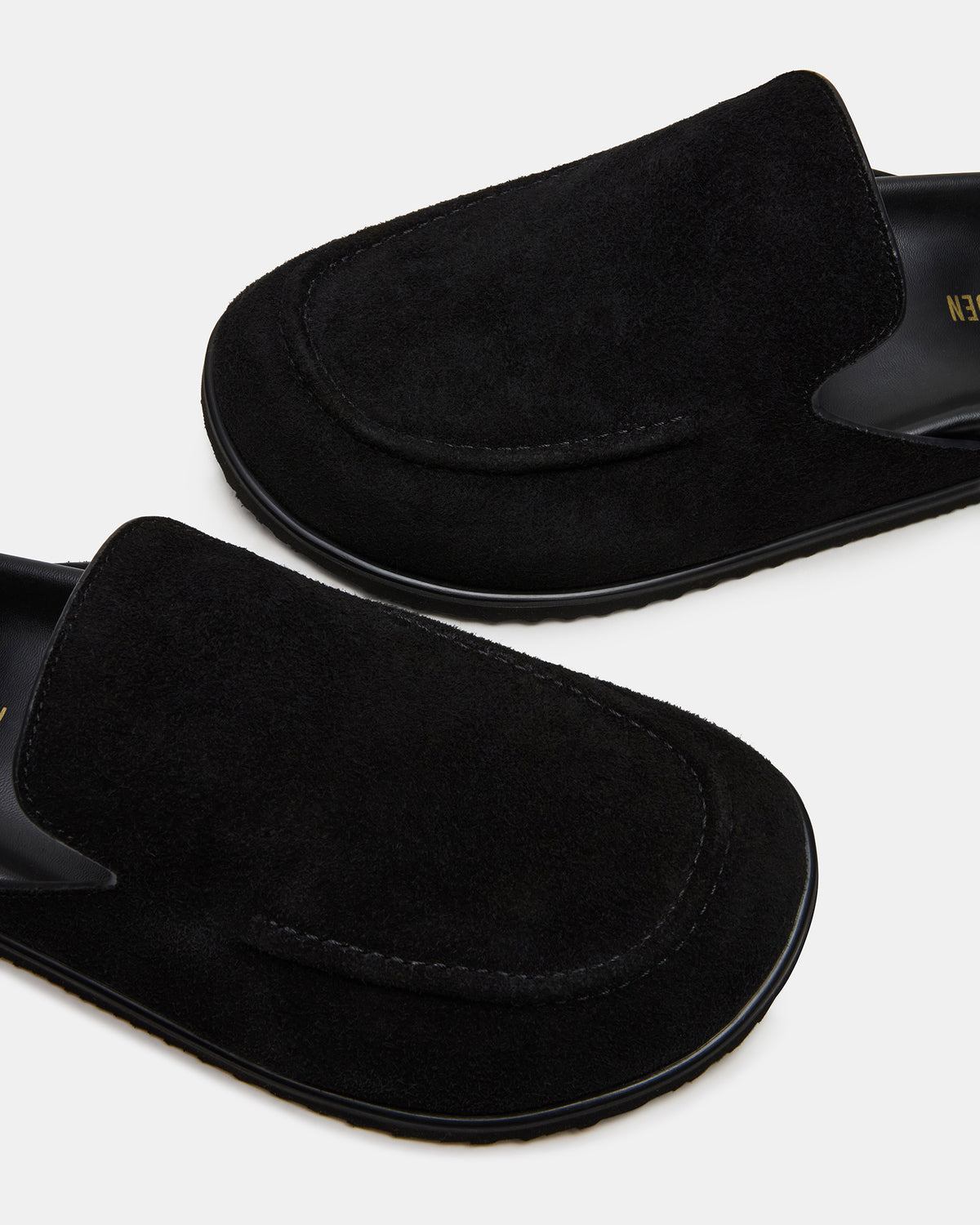 LUCIO Black Suede Slip-On Men's Casual Clog Steve Madden BLACK SUEDE