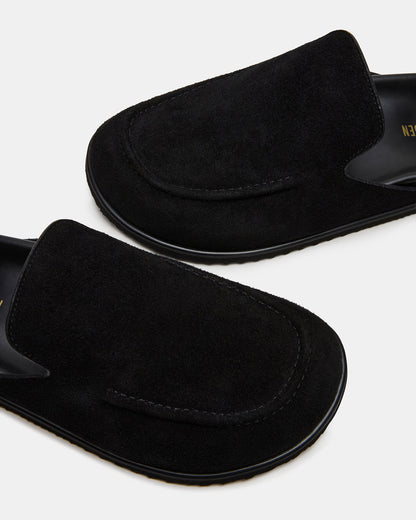 LUCIO Black Suede Slip-On Men's Casual Clog Steve Madden BLACK SUEDE