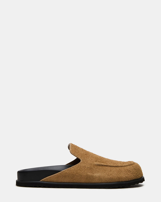 LUCIO Tan Suede Slip-On Men's Casual Clog Steve Madden TAN SUEDE