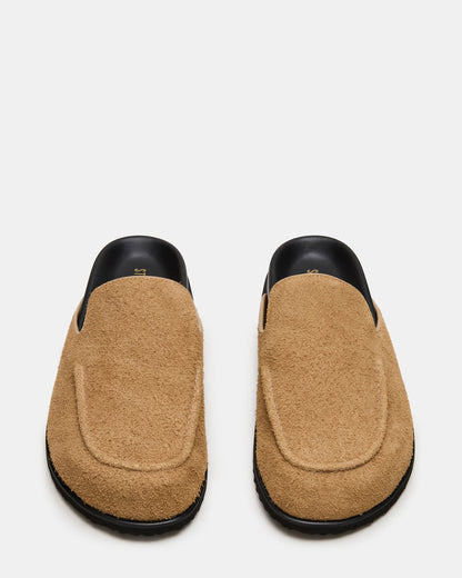 LUCIO Tan Suede Slip-On Men's Casual Clog Steve Madden TAN SUEDE