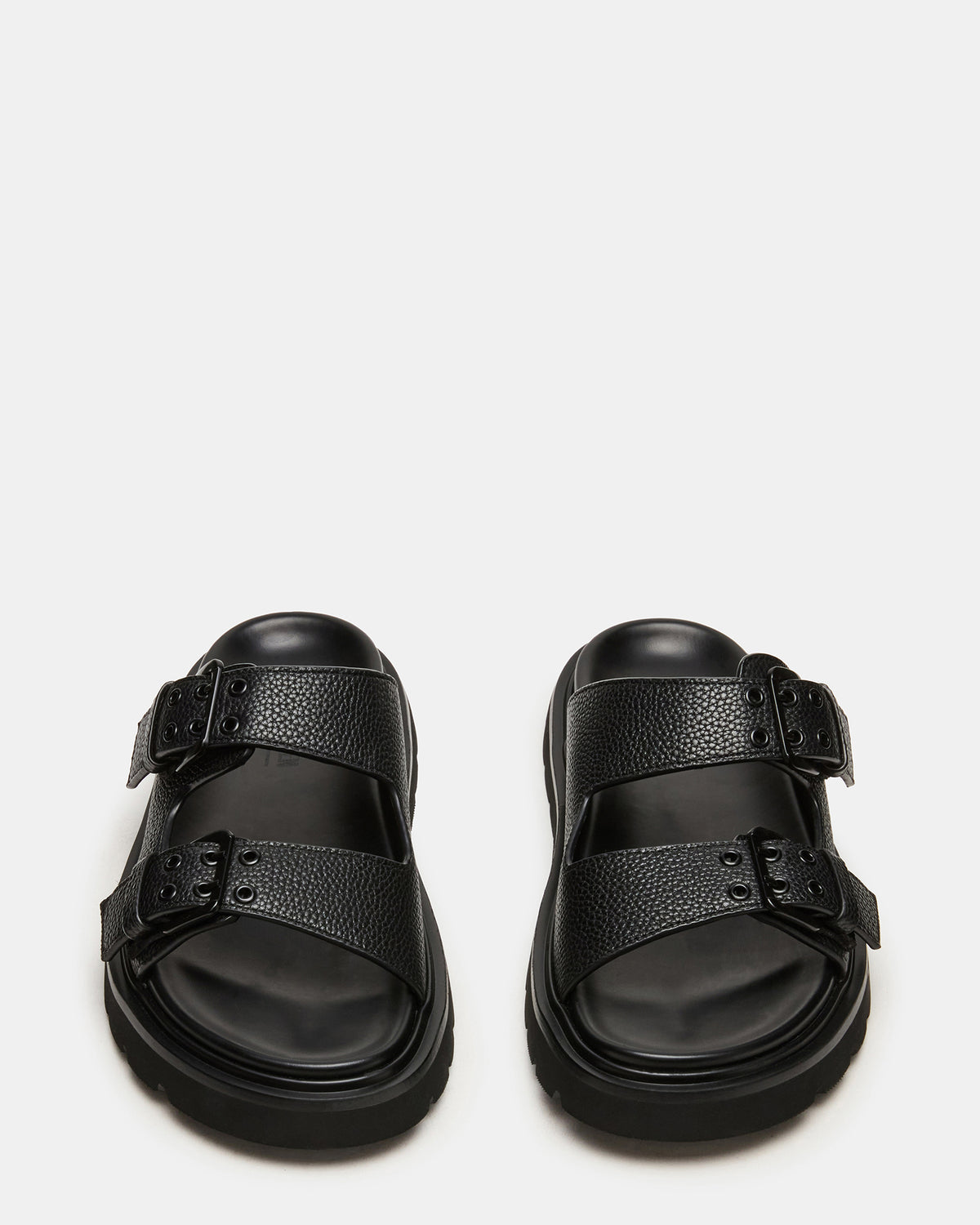 LUXOR Black Slide Footbed Men's Sandal Steve Madden BLACK