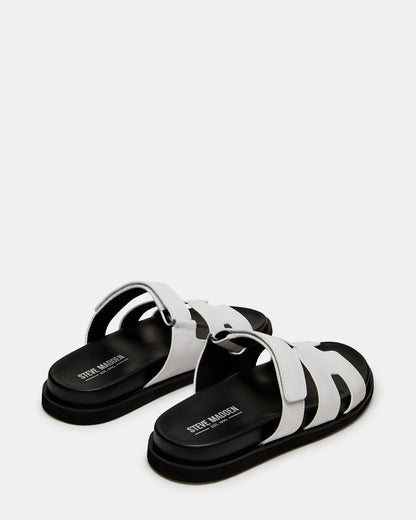 MAIVEN White Fisherman Men's Sandal Steve Madden WHITE