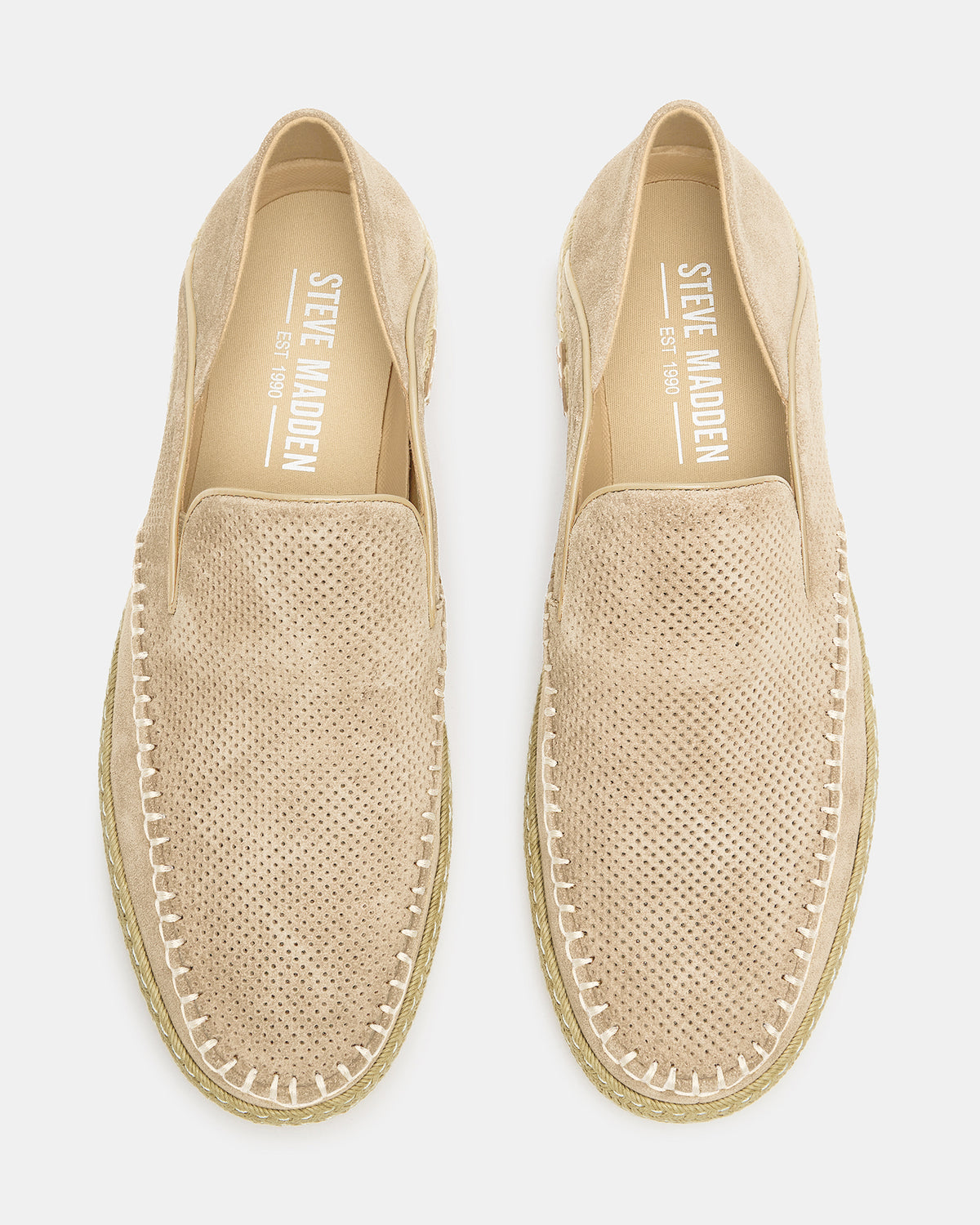 CAYDENN Off-White Slip-On Espadrille Men's Casual Loafer Steve Madden OFF-WHITE