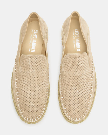 CAYDENN Off-White Slip-On Espadrille Men's Casual Loafer Steve Madden OFF-WHITE