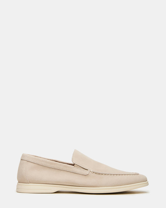 LINUX Beige Suede Slip-On Men's Casual Steve Madden BEIGE SUEDE
