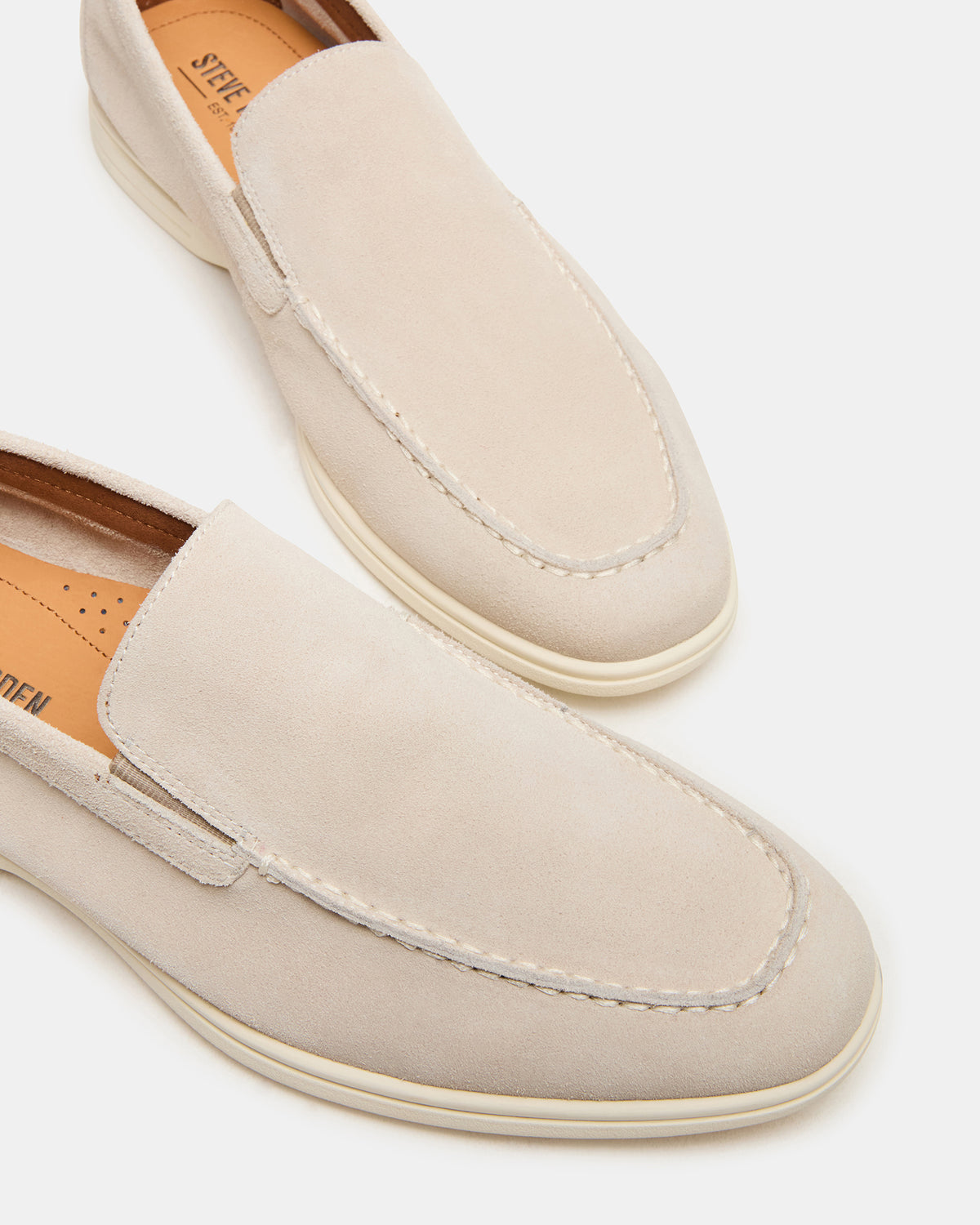 LINUX Beige Suede Slip-On Men's Casual Steve Madden BEIGE SUEDE