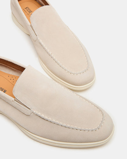LINUX Beige Suede Slip-On Men's Casual Steve Madden BEIGE SUEDE