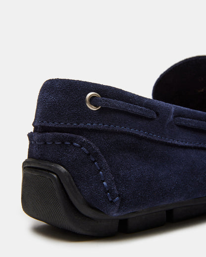 AMALFI Navy Suede Slip-On Men's Casual Loafer Steve Madden NAVY SUEDE