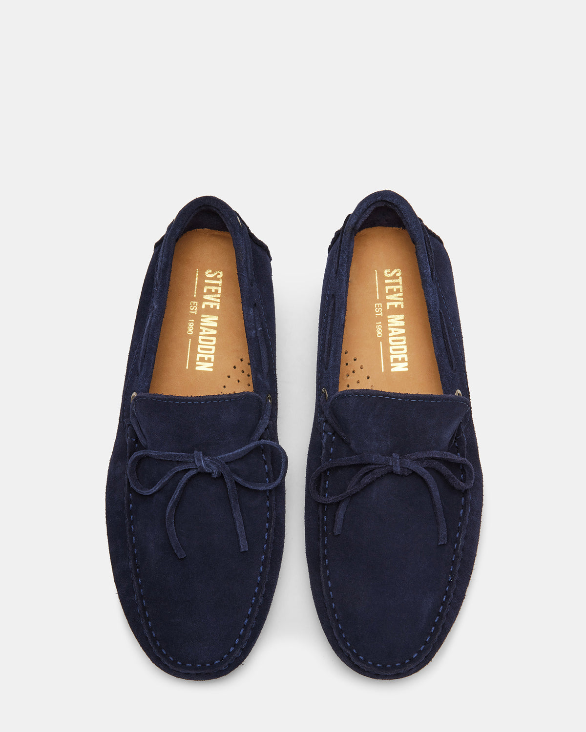 AMALFI Navy Suede Slip-On Men's Casual Loafer Steve Madden NAVY SUEDE