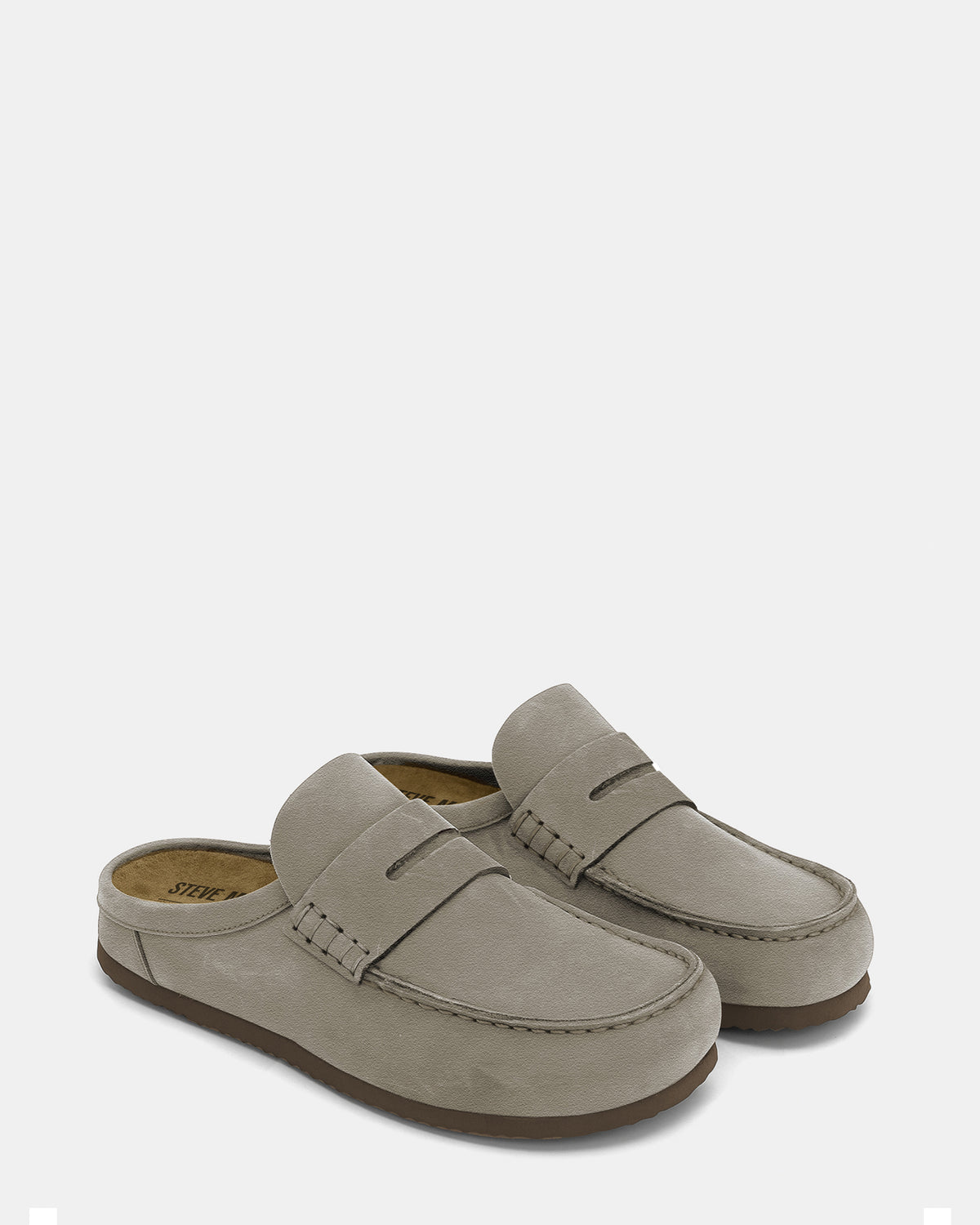 WYATT Taupe Suede Slip-On Clog Men's Casual Steve Madden TAUPE SUEDE