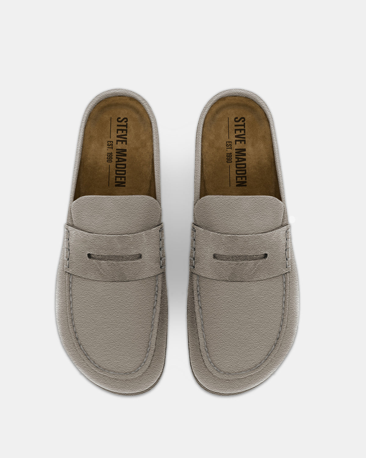 WYATT Taupe Suede Slip-On Clog Men's Casual Steve Madden TAUPE SUEDE