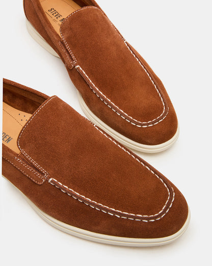 LINUX Cognac Slip-On Men's Casual Steve Madden COGNAC