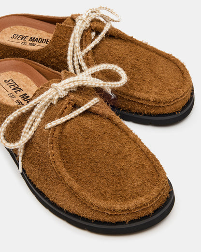 SAILOR Tan Slip-On Laces Footbed Men's Casual Shoe Steve Madden TAN
