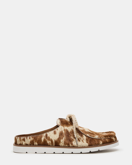 SAILOR Brown White Slip-On Laces Footbed Men's Casual Shoe Steve Madden BROWN/WHITE