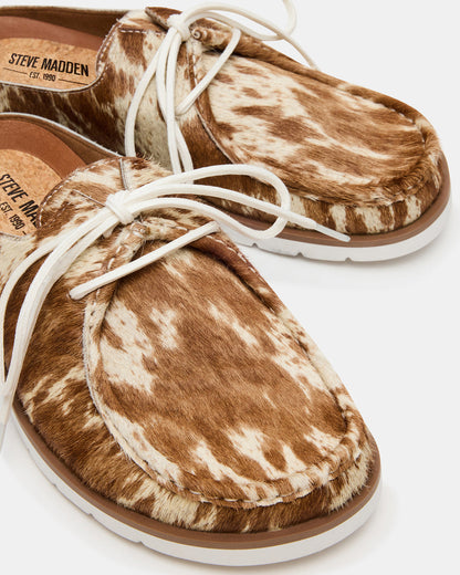SAILOR Brown White Slip-On Laces Footbed Men's Casual Shoe Steve Madden BROWN/WHITE