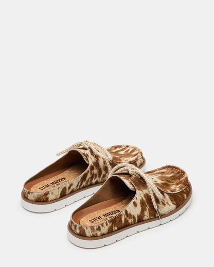 SAILOR Brown White Slip-On Laces Footbed Men's Casual Shoe Steve Madden BROWN/WHITE