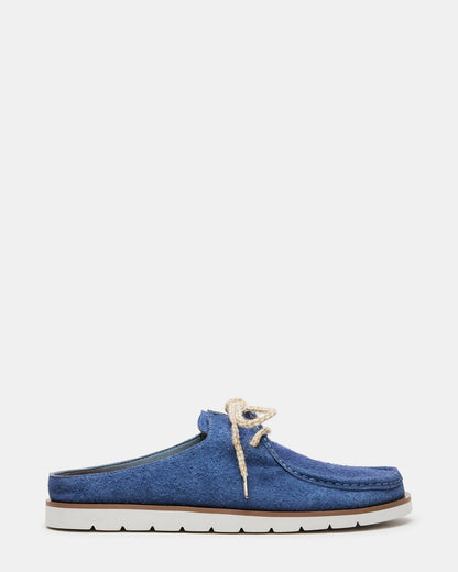 SAILOR Blue Slip-On Laces Footbed Men's Casual Shoe Steve Madden BLUE