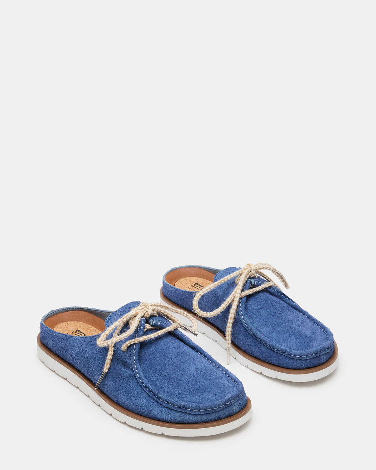 SAILOR Blue Slip-On Laces Footbed Men's Casual Shoe Steve Madden BLUE