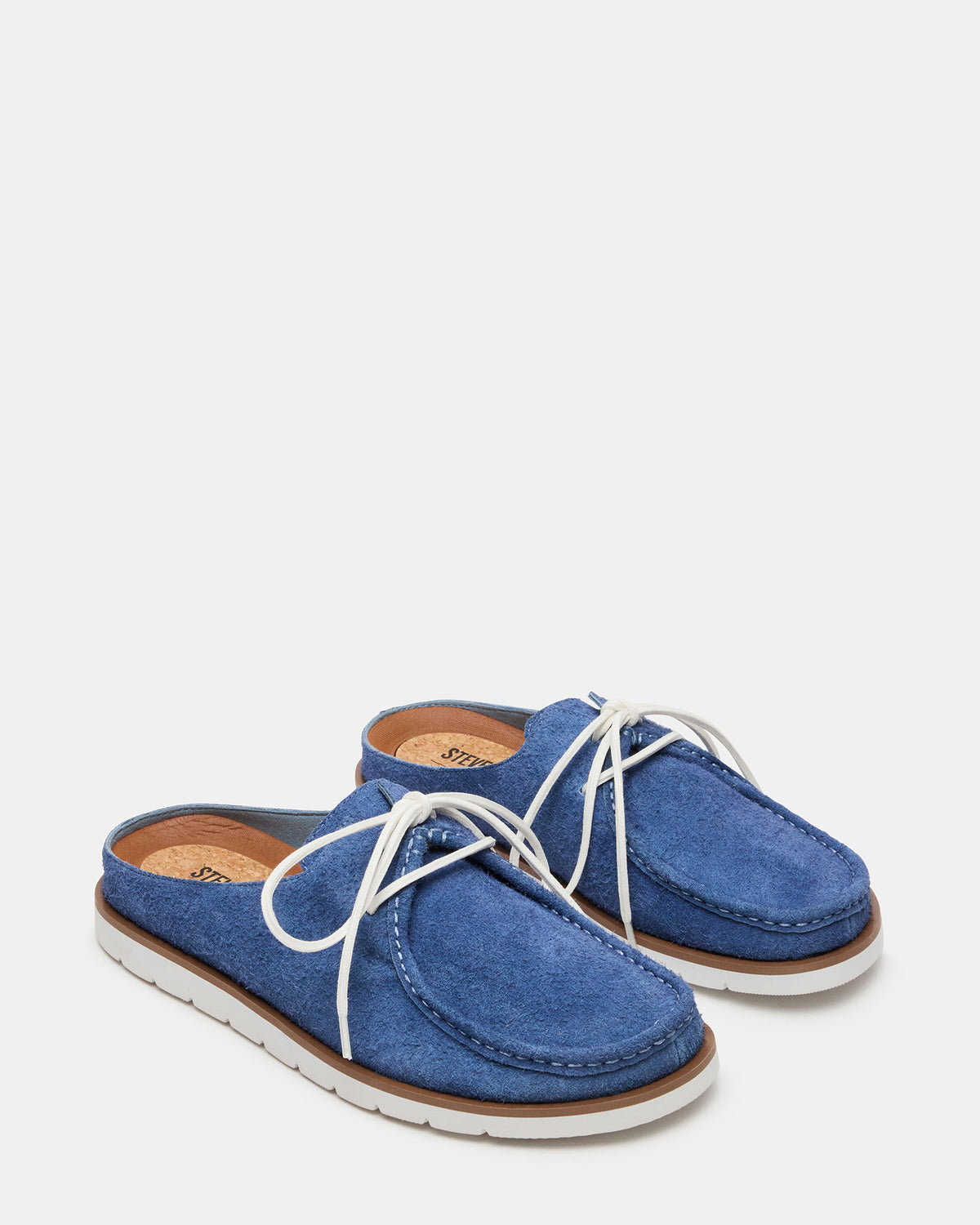 SAILOR Blue Slip-On Laces Footbed Men's Casual Shoe Steve Madden BLUE