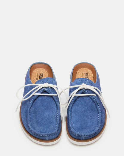 SAILOR Blue Slip-On Laces Footbed Men's Casual Shoe Steve Madden BLUE