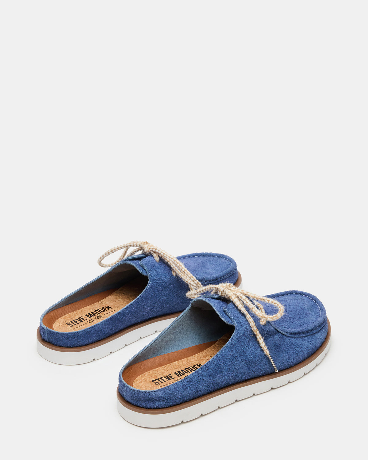 SAILOR Blue Slip-On Laces Footbed Men's Casual Shoe Steve Madden BLUE